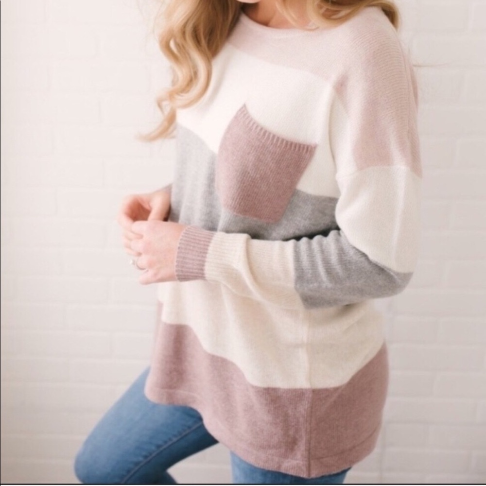 CELESTE color block sweater - Picture 3 of 4